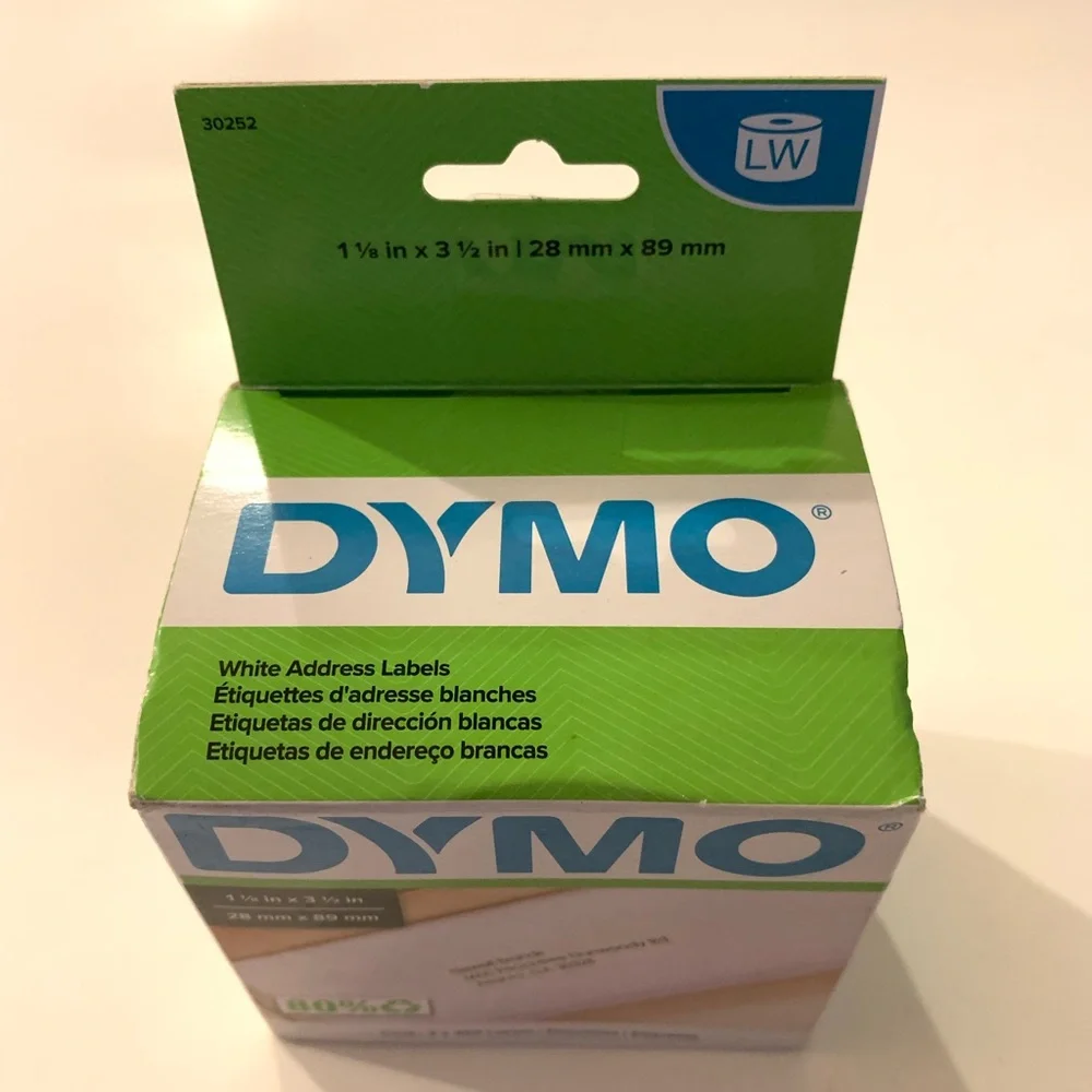 DYMO Authentic LW White Mailing Address Labels, For LabelWriter Label Printers,